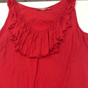 Juicy Couture tank top with ruffle neckline